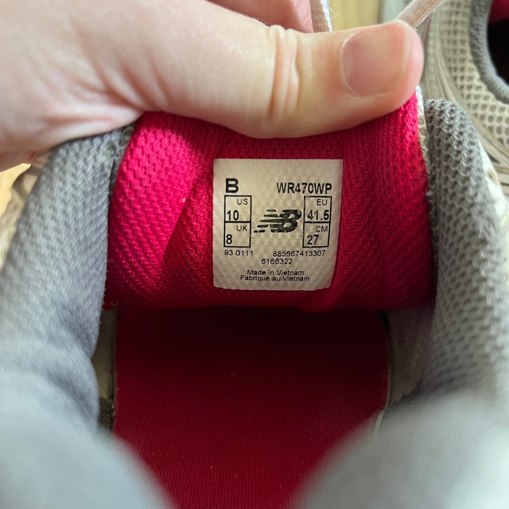 New Balance 470 Womens 10 Silver White Pink Y2K Mesh Athletic Running Shoes - Picture 6 of 11